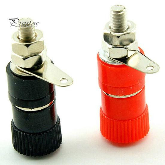 10 Stück Lautsprecherklemmen-Adapter für 4-mm-Bananenstecker in Rot und Schwarz - Bild 2