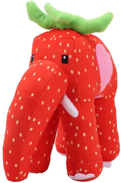 Kawai Steal A Brainrot Esok Sekolah Plüsch Erdbeer Elefant Kuscheltier, 25cm, ab 3 Jahren - Bild 1