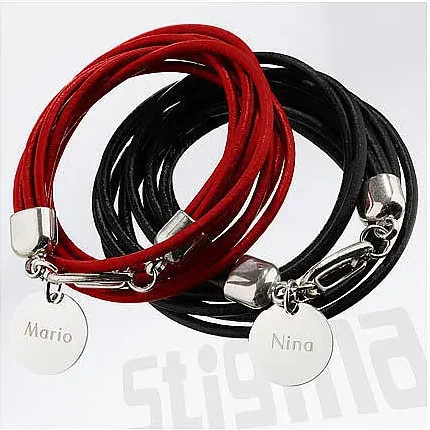 Bandits Lederarmband, Edelstahl, Unisex - Bild 1