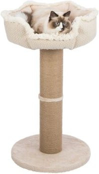 Trixie Kratzbaum Boho in Beige mit Hängematte und abnehmbarem Bezug - Bild 1