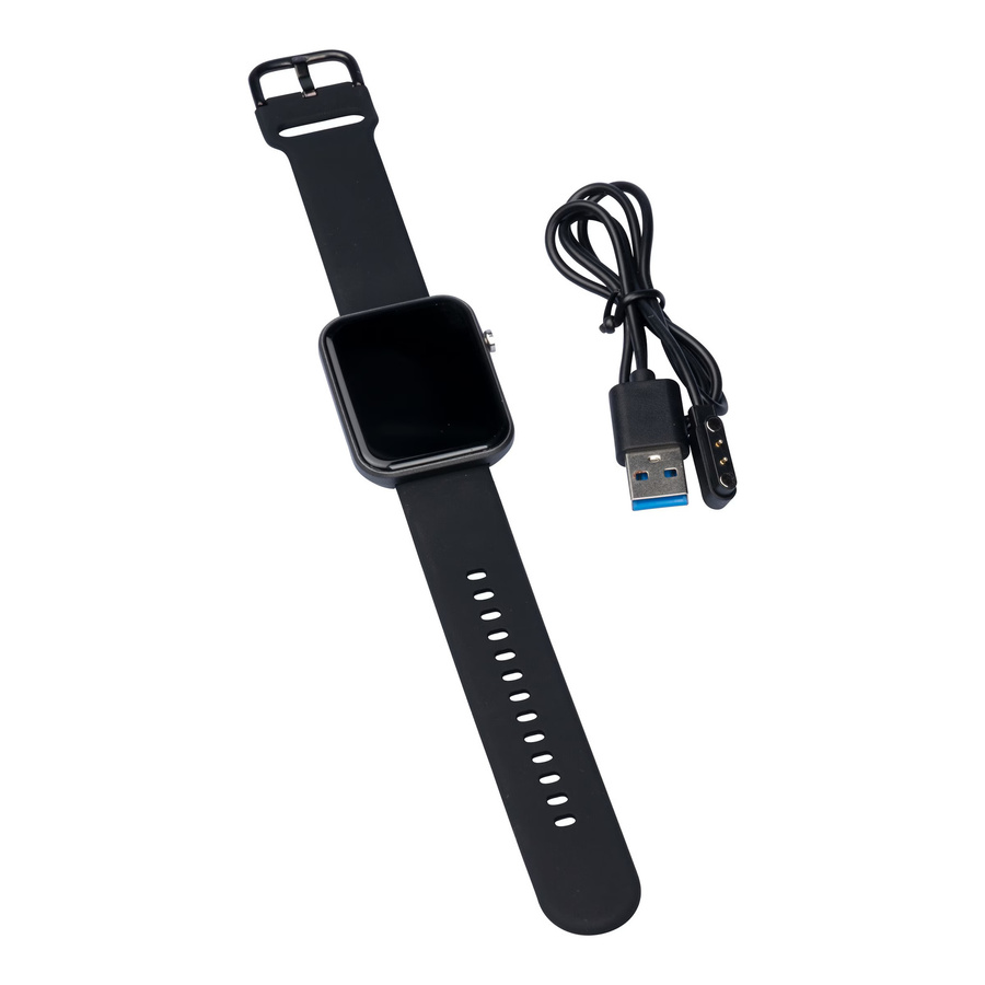 JOCCA Smartwatch, Aluminium, Schwarz, Silikon, Unisex - Bild 2