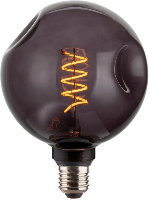 ENOVALITE LED Filament Leuchtmittel E27 4W 1800K Warmweiß Dimmbar in Rauchglas Design - Bild 1