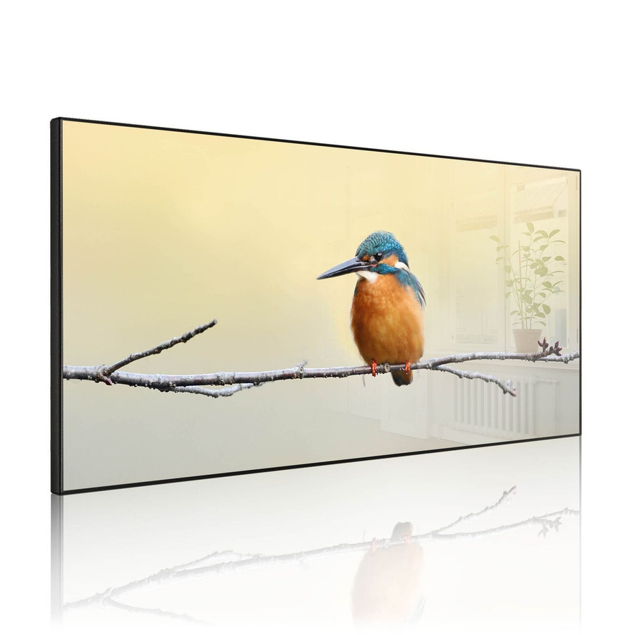 banjado Metall Magnettafel Schwarz im Querformat mit Motiv Pause, B/H: 78 x 37 cm - Bild 1