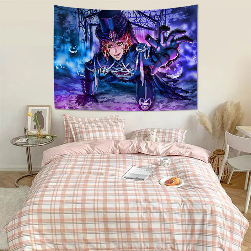 Twisted Wonderland Anime Wandteppich Science Fiction Wandkunst für dein Zimmer Dekor - Bild 5