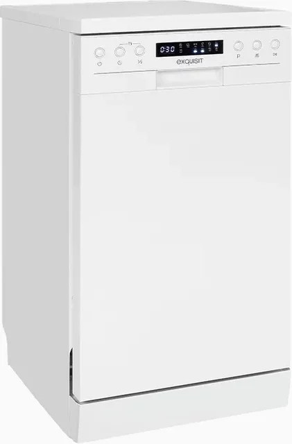 Exquisit Geschirrspüler GSP9410-030D in Weiss mit Aquastop und automatischem Türöffnen, B/T/H: 60,0 x 60,0 x 84,5 cm - Bild 1