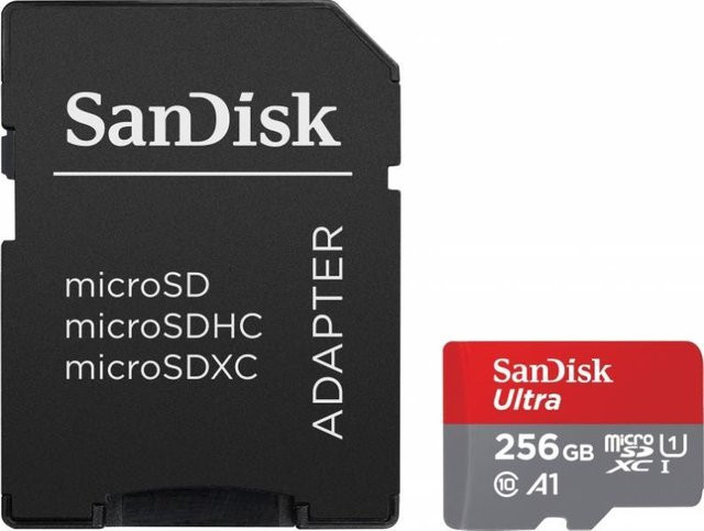 SanDisk Ultra microSDXC Speicherkarte 256GB mit Adapter A1 UHS-I Class 10 - Bild 2