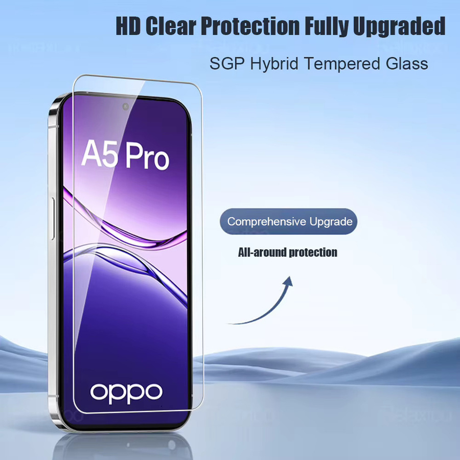 2er-Pack Panzerglas Displayschutz für OPPO A5 Pro 4G/5G, Transparent - Bild 1