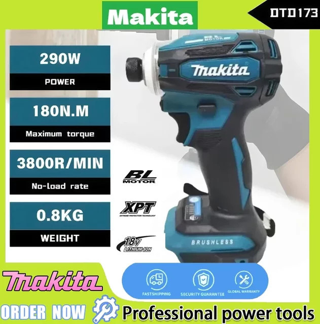 Makita DTD171 Bürstenloser Schlagschrauber 18 V mit BL-Motor als kabelloses Elektrowerkzeug - Bild 1