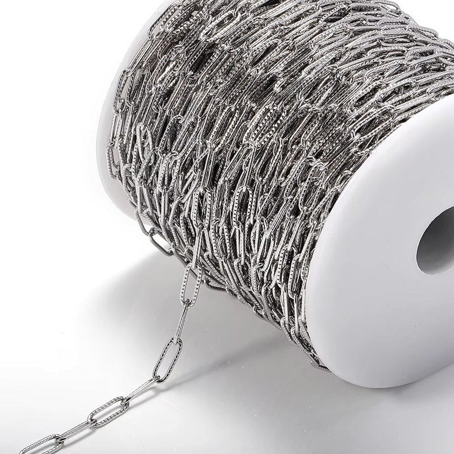 Kette Edelstahl, oval, 1 Meter, Unisex - Bild 2