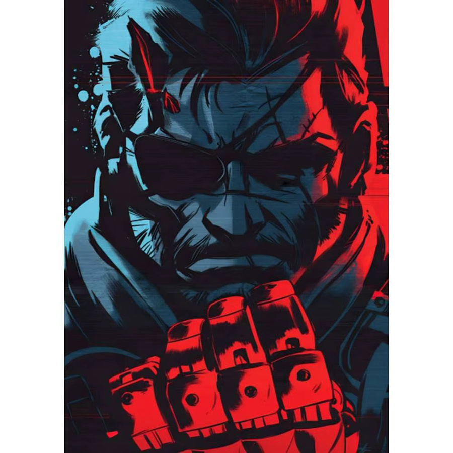 Selbstklebendes Metal Gear Solid Manga Poster aus Papier in Multicolour für deine Wandgestaltung - Bild 7