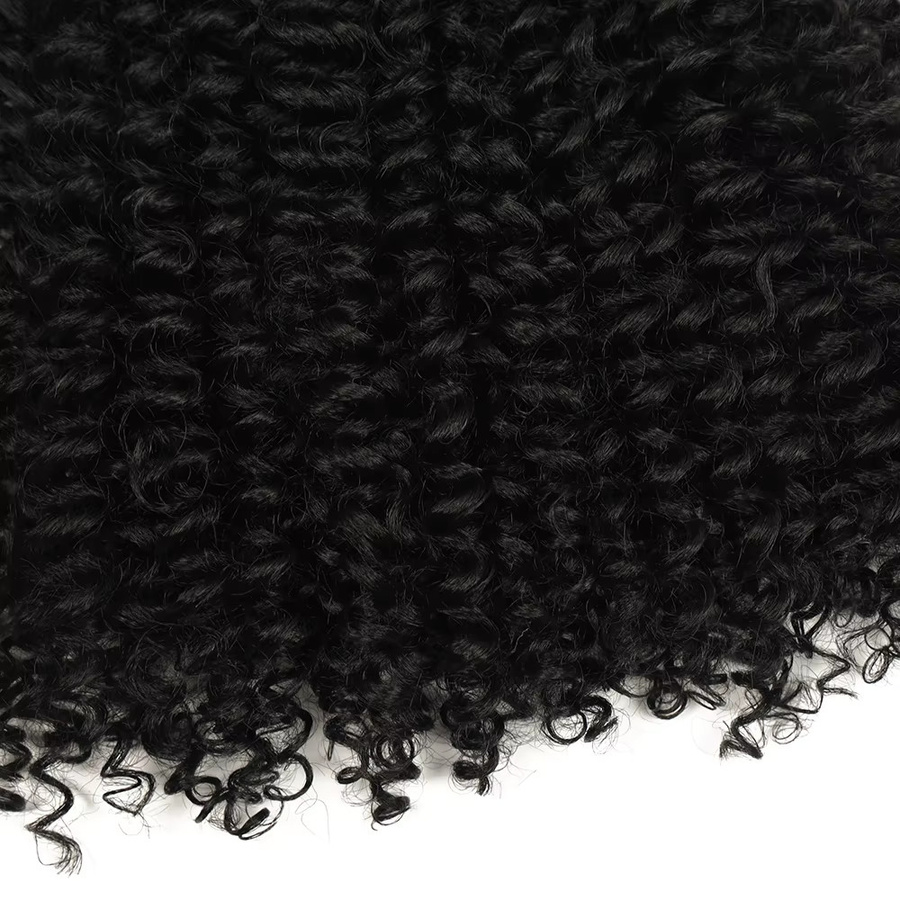 Booming Hair Clip-in-Haarverlängerungen, synthetisch, lockig, 6 Stück, 66 cm, 140 g - Bild 5