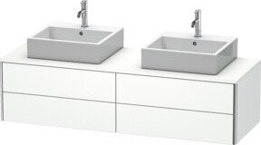 Duravit Waschtischunterschrank XSquare in Weiß Matt, Breite: 160 cm, Tiefe: 54,8 cm, Höhe: 40 cm - Bild 1