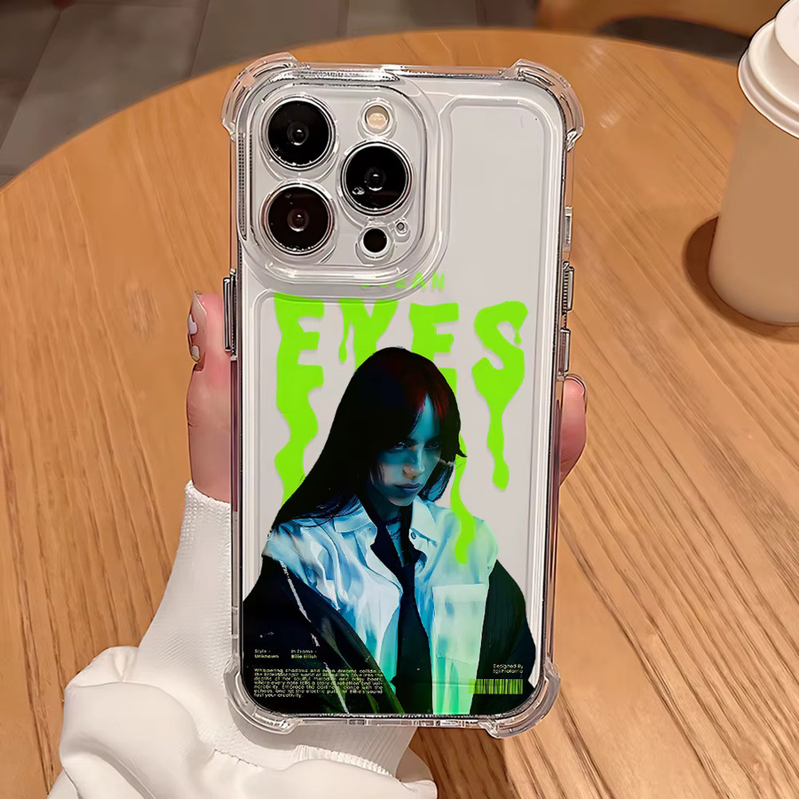 Hot Billies Singer E-Eilishs Handyhülle für Samsung Galaxy S26 S25 S24 S23 S22 S21 S20 Edge FE Ultra Plus 4G 5G, transparente TPU-Hülle - Bild 2