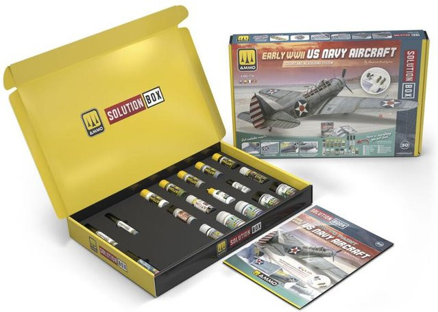AMMO by MIG Jimenez Solution Box 30 - How to paint Early WWII US Navy Aircraft, Fahrzeuge, Bunt / Mehrfarbig - Bild 1