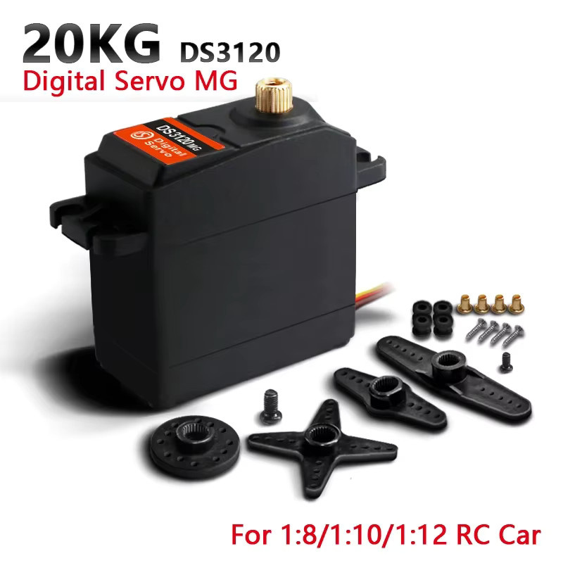 Stemedu Digitaler Standard RC Servomotor, Metallgetriebe, 4-teiliges Set - Bild 1