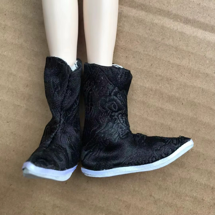 ROUND YUAN Männliche Puppe Stiefel, Chinesischen Klassischen Stil, Schwarz, Zubehör - Bild 2