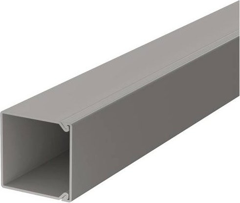 OBO Bettermann Wand- und Deckenkanal aus Kunststoff in Stein-Grau, B/H: 25 x 25 mm - Bild 1