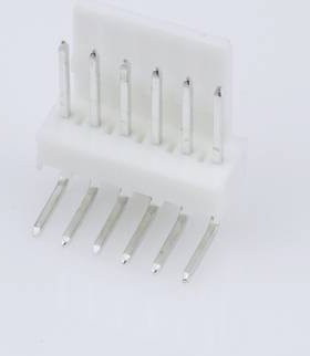 Molex Einbau-Stiftleiste Standard 6-polig in Weiß mit 2,54 mm Rastermaß - Bild 1