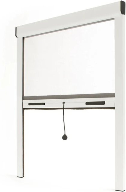 Avosdim Insektenschutzrollo für Fenster aus Aluminium, Farbe: Weiß, B: 150 cm, H: 230 cm - Bild 1