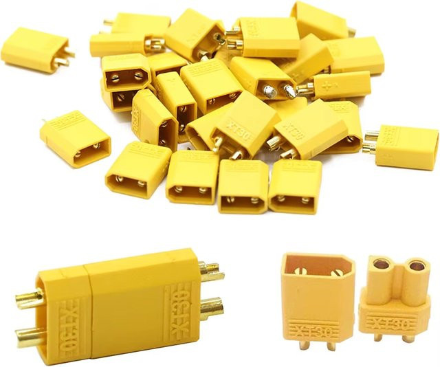 Mitoot XT30 Stecker und Buchse, Zubehör, Gelb, Kunststoff - Bild 1