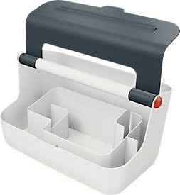 Leitz mobile Aufbewahrungsbox Cosy mit Deckel und Tragegriff für A4, grau - Bild 1