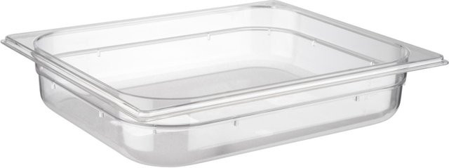 APS GN 1/2 Gastronorm Behälter aus Polycarbonat, transparent, Volumen: 3,9 l, B/T/H: 26,5 x 32,5 x 6,5 cm - Bild 1