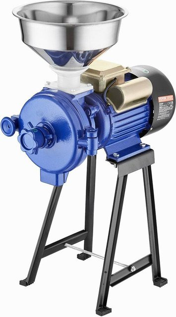 Buying Solutions, MB Elektrische Getreidemühle aus Edelstahl in Blau mit 3000W Leistung für Mais und Weizen, B/T/H: 71,5 x 46,5 x 25,5 cm - Bild 1