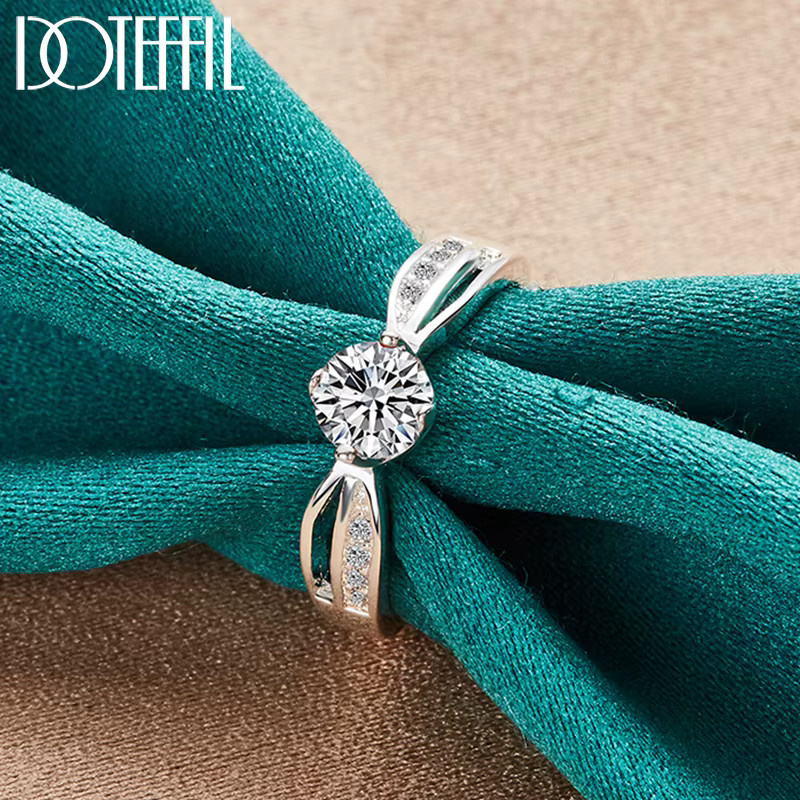 DOTEFFIL Ring, Silber, Zirkonia, Kristall, Damen - Bild 2