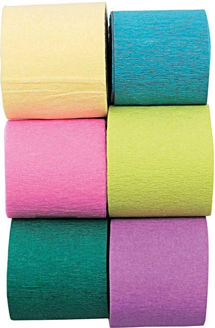 Rico Design Kreppbänder Mix Frühling Multicolor, 6 Stück à 10 m, Breite: 3,5 cm - Bild 1