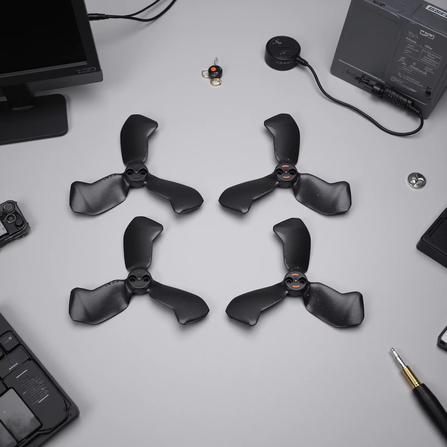 DJI NEO 2 Ersatzpropeller Set, 4 Stück 3-Blatt-Propeller in Schwarz, geräuscharm und leichtgewichtig - Bild 4
