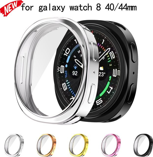 CAOWTAN Schutzhülle für Samsung Galaxy Watch 8, TPU Abdeckung mit Bildschirm Schutz, Unisex - Bild 1