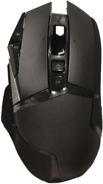XINYUANSHUNTONG Ersatzgehäuse für Logitech G502 Maus in Schwarz, Top und Bottom Shell Zubehör für kabelgebundene und kabellose Modelle - Bild 1