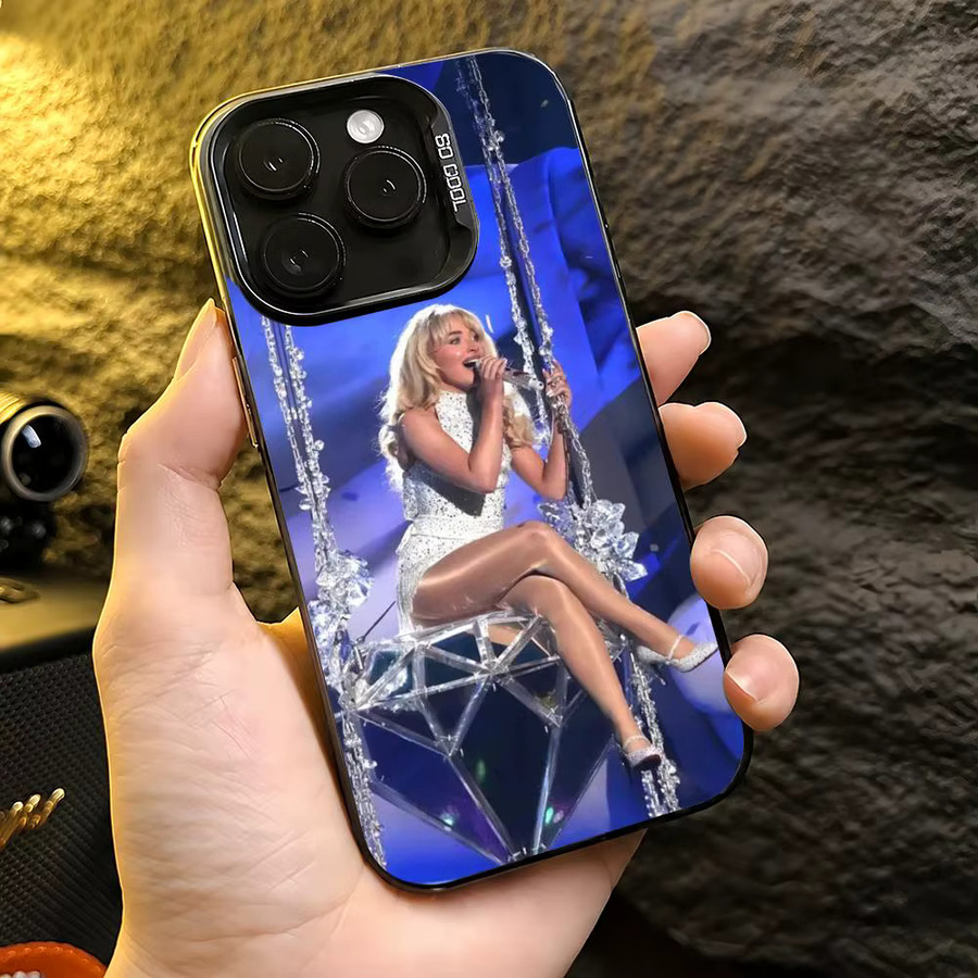 Singer S Sabrina Carpenter Handyhülle Aurora TPU für iPhone 11 bis 17 Pro Max in Multicolour, stoßfeste und stylische Schutzhülle - Bild 3