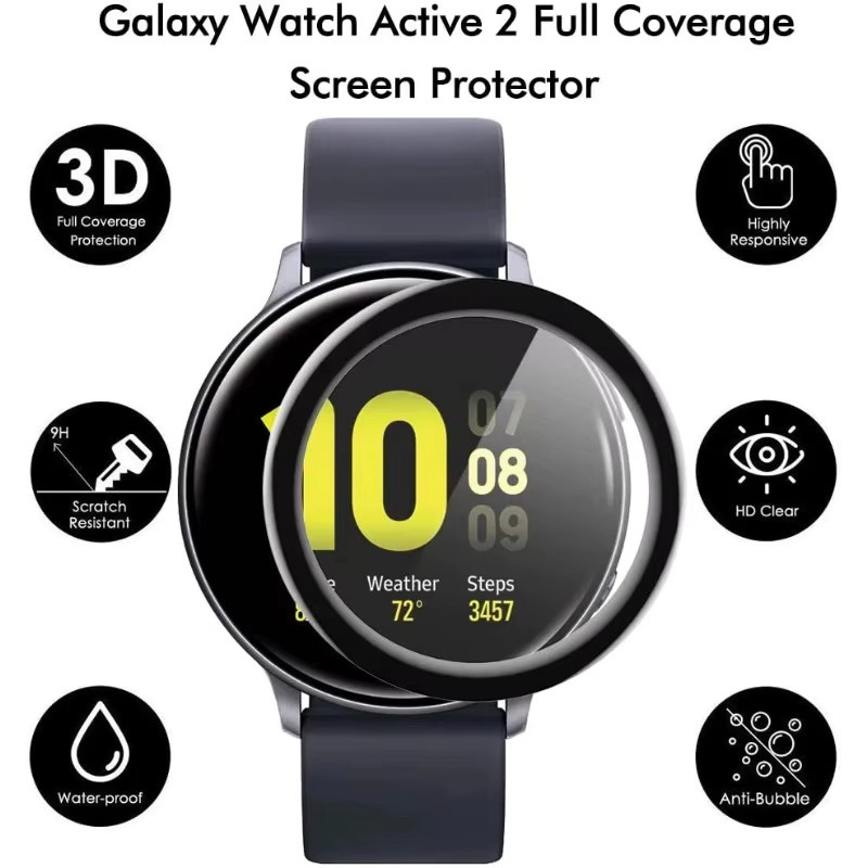 Displayschutzfolie Samsung Galaxy Watch 8 Classic, 46 mm, transparent - Bild 5