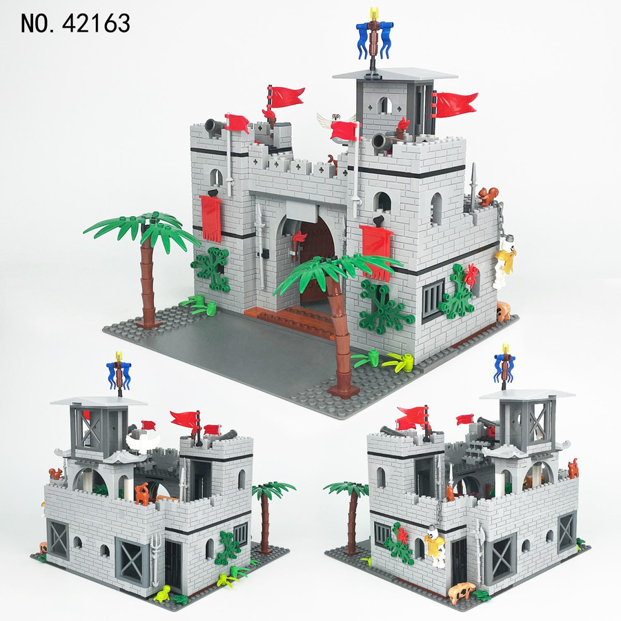 Mittelalterliche Architektur Burg, Bausteine Puzzle, ab 6 Jahren - Bild 1