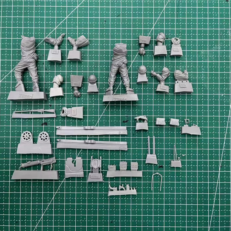BAANFU Maxim's Maschinengewehr-Set, 2-teiliges Set, Militär, 1/35 - Bild 2
