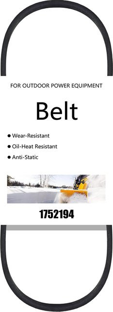 Troy Bilt Schneefräsen-Schneckenriemen V-Riemen Schwarz 3/8 x 36 Zoll für Bolens B5210 42000 42013 5210R 5210RS - Bild 1