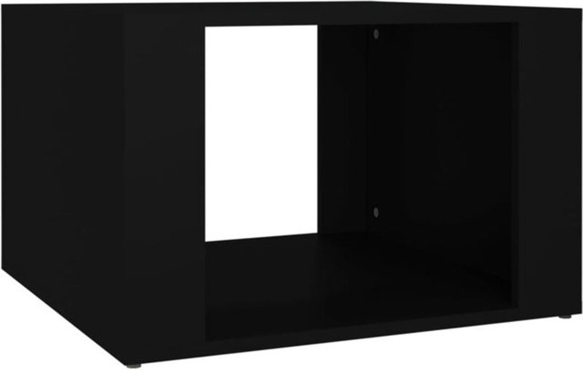 Vidaxl Nachttisch in Schwarz aus Holzwerkstoff im klassischen und minimalistischen Design, B/T/H: 57 x 55 x 36 cm - Bild 1