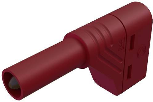 Hirschmann Test & Measurement LAS S W Sicherheits-Lamellenstecker gewinkelt in Rot mit 4mm Stift-Durchmesser - Bild 1