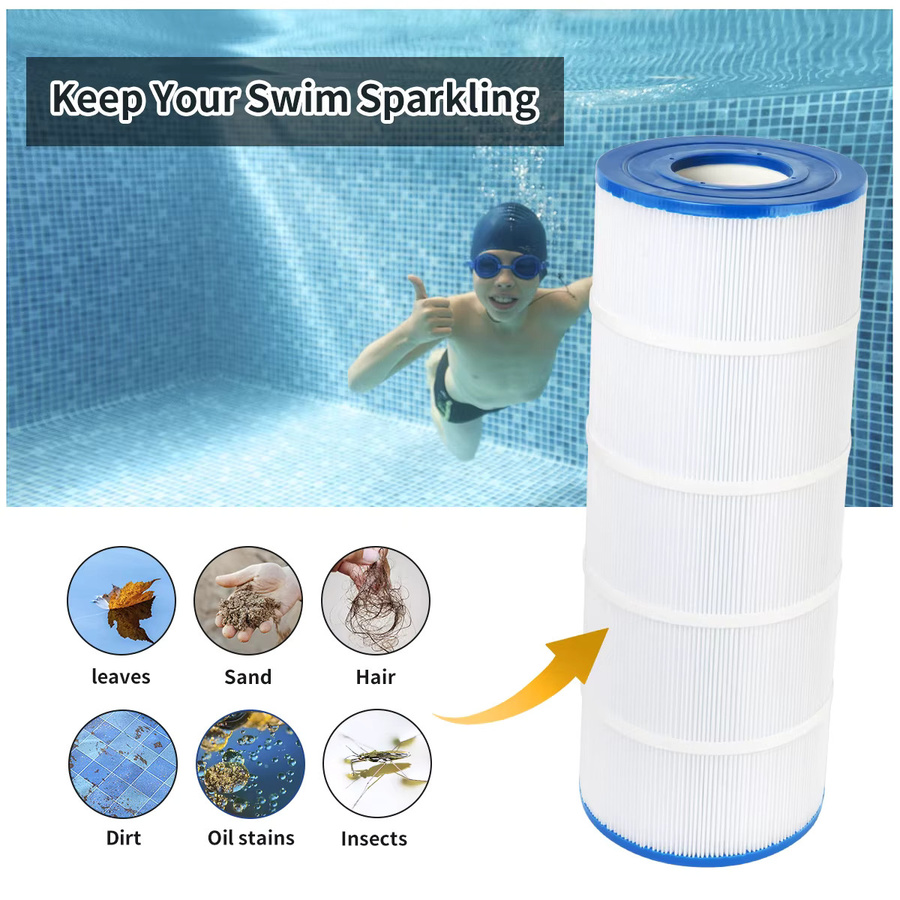 Hayward Ersatz-Filterkartusche für Filtration, Farbe: Weiß, passend für C1200, CX1200RE, Pleatco PA120, Ultra-B2, Unicel C-8412, Filbur FC-1293 und Clearwater II 125 PLF120A - Bild 3
