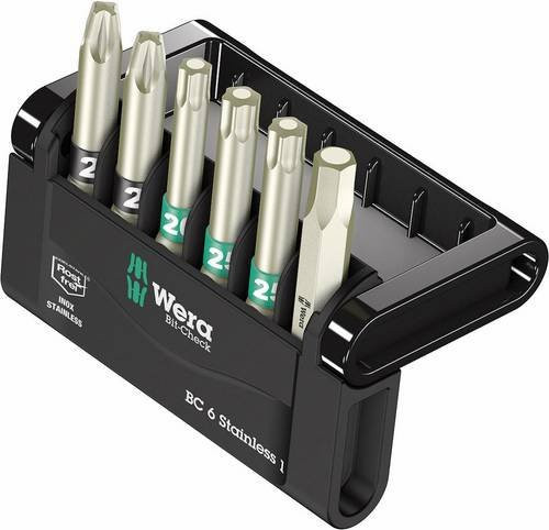 Wera Bit-Check 6 Stainless Bit-Set aus Edelstahl, 6-teilig, Multicolor - Bild 1