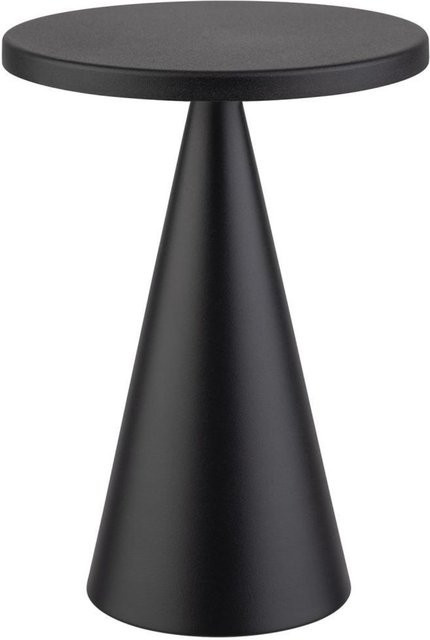 APS Akkutischleuchte CONE LED in Schwarz, dimmbar mit Fernbedienung, Durchmesser: 13 cm, Höhe: 18 cm - Bild 1
