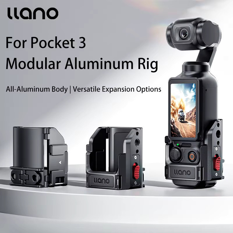 llano Magnetischer Expansionshalterung und Schutzverlängerungskäfig aus Aluminiumlegierung für DJI Pocket 3 - Bild 2