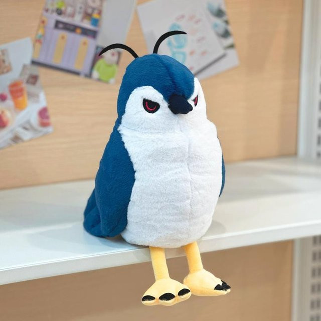 Yiran toy Blauer Vogel Nachtreiher Seidenreiher, Plüschtier, 28cm - Bild 1