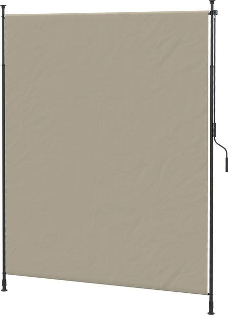 Outsunny Senkrechtmarkise Sand mit Kurbel aus Aluminium und Polyester, B/H: 200 x 290 cm - Bild 1