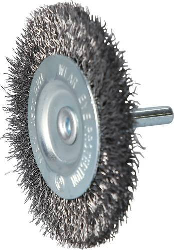 Brilliant Tools Scheibenbürste aus Stahl für Winkelschleifer, Durchmesser: 7,5 cm, Aufnahme: 6 mm, Farbe: Silber - Bild 1