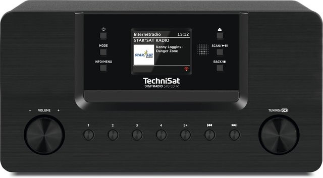 TechniSat DIGITRADIO 570 CD IR Hifi-System in Schwarz mit DAB+, Internetradio, CD-Player, Bluetooth und USB - Bild 2
