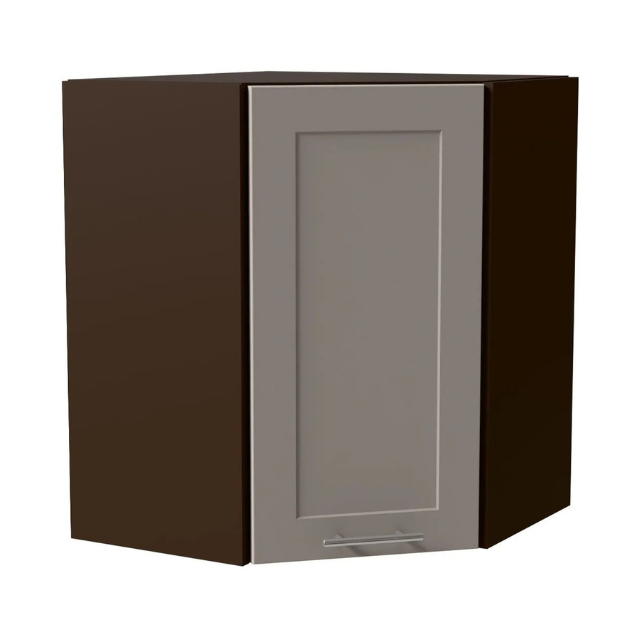 Feldmann-Wohnen Eckhängeschrank Oslo W10 in Lava und Kaschmir Matt, B/T/H: 60 x 60 x 72 cm - Bild 2