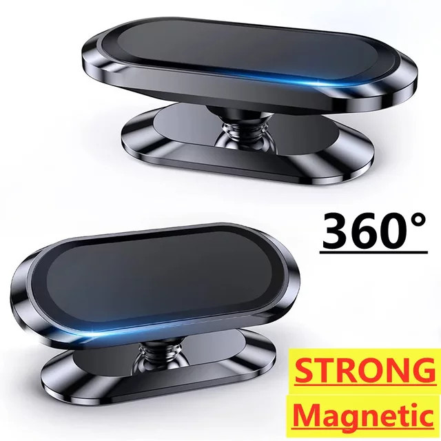 VIKEFON Magnetische 360-Grad-Autotelefonhalterung Universal Handyhalterung für iPhone, Xiaomi und Samsung in Schwarz oder Pink - Bild 1