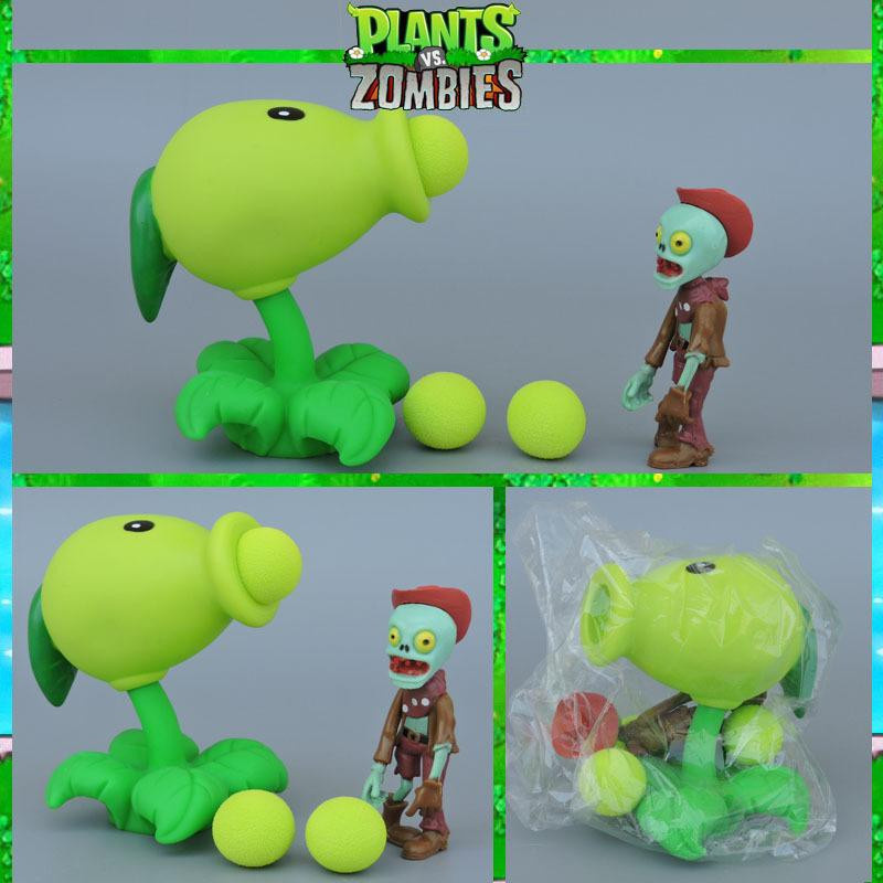 Yiran toy 1 Plants vs Zombies Erbsenschießer Actionfigur PVC - Bild 2